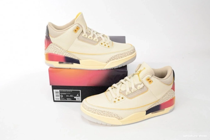 Rep Medellin Balvin FN0344-901 x J Jordan Air 3 Sunset 0820
